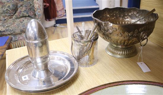 A quantity of silver plate
